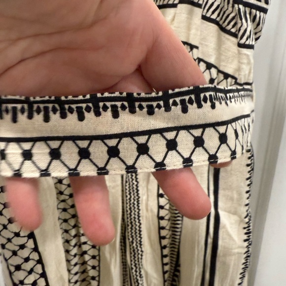 Vero Moda Black and White Patterned Maxi Dress Small - Picture 8 of 10